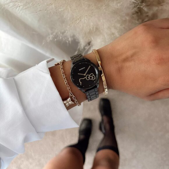 MVMT Women's Coranada Hello Kitty Black Ceramic Watch 36mm - Picture 6 of 6